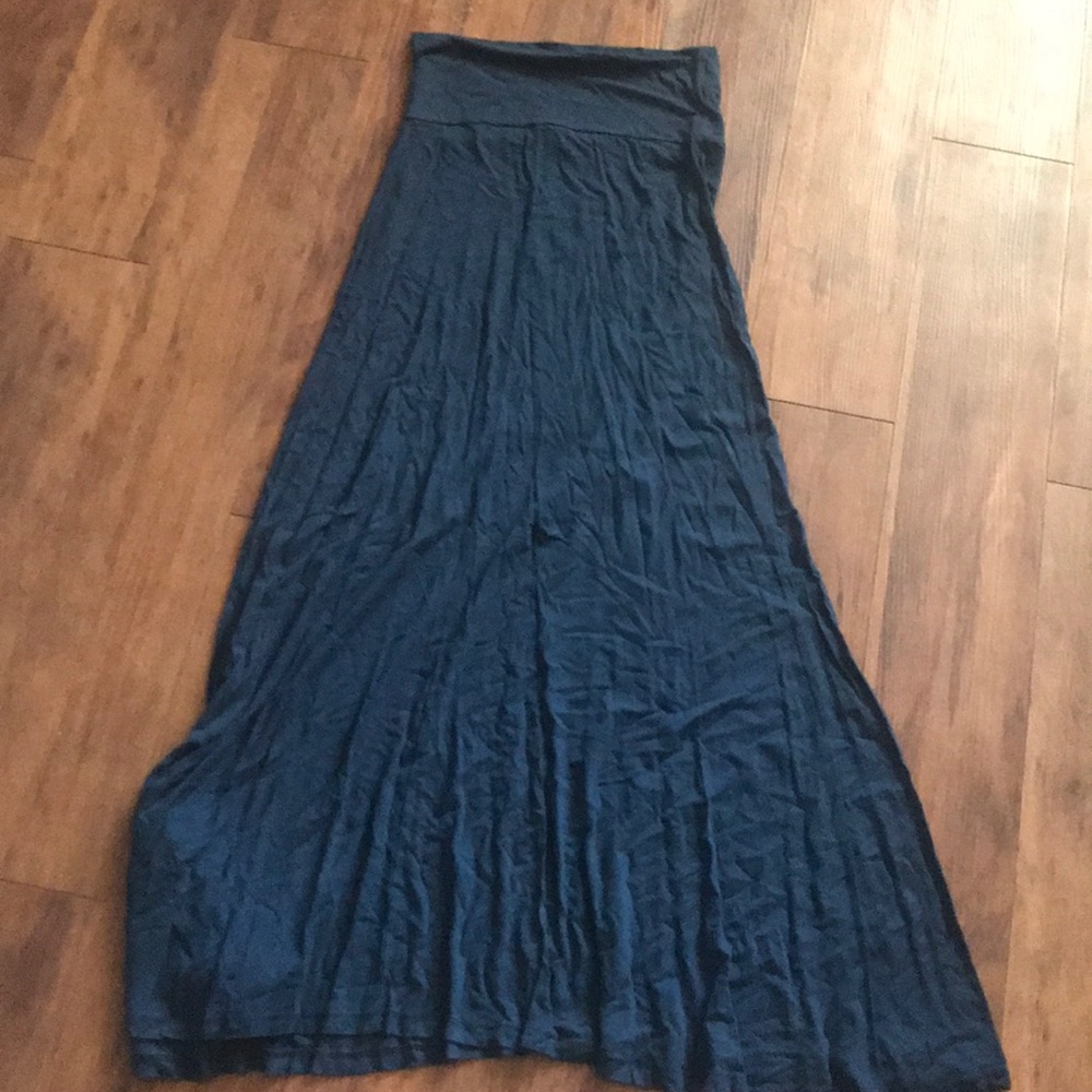 Navy blue maxi skirt